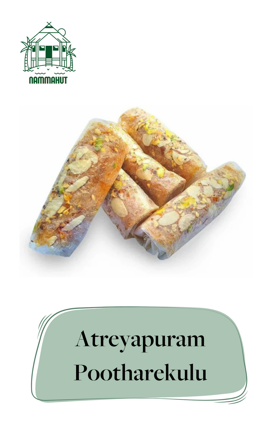 Pootharekulu - Jaggery (Paper Sweet) - Fikana Foods📍 Aatreyapuram(AP) (10 pcs)
