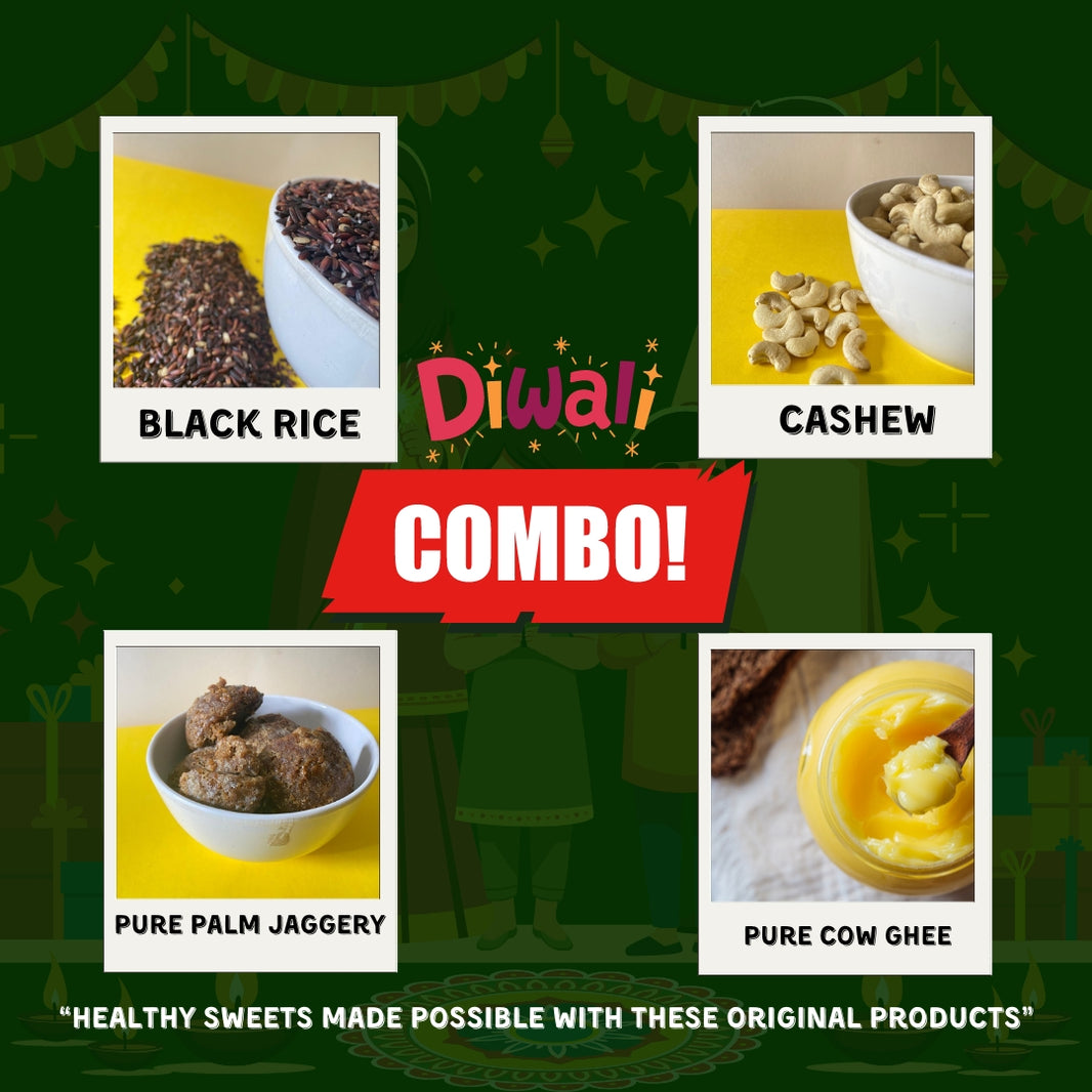 Diwali Healthy Sweet Combo For Kids - Black Rice Bliss (Original Products only) (Karuppu kavuni Sweet)